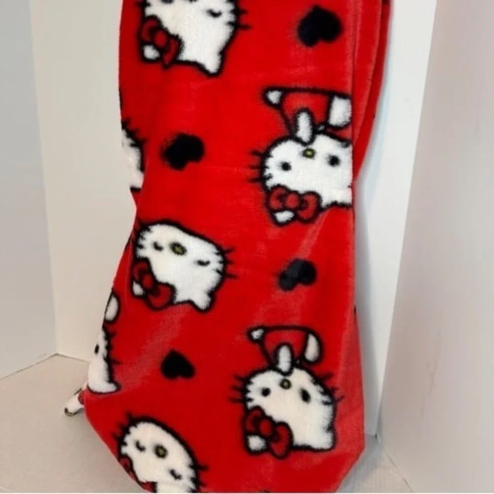 New Hello Kitty Valentines Day Ultra Fine Faux Fur Throw - Hello Kitty Cute Hear